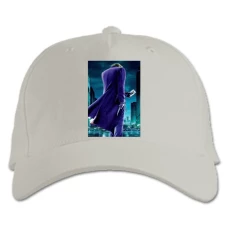 Baseball cap with Print The Dark Knight Joker Card - white