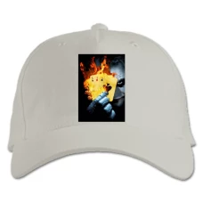 Baseball cap with Print The Dark Knight Joker Cards - white