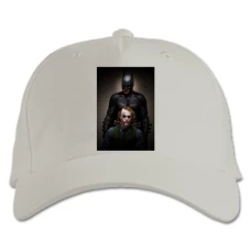 Baseball cap with Print The Dark Knight Batman And Joker - white