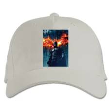 Baseball cap with Print The Dark Knight Cute Batman Print - white