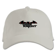 Baseball cap with Print The Dark Knight Logo - white