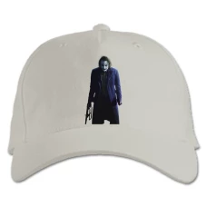 Baseball cap with Print The Dark Knight Angry Joker - white