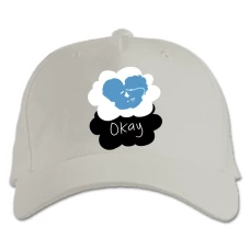Baseball cap with Print Виноваты Звёзды Okay - white