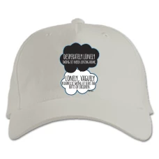 Baseball cap with Print Виноваты Звёзды Quote 1 - white