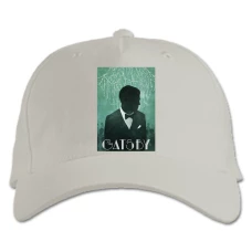Baseball cap with Print The Great Gatsby Green Print - white
