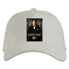 Baseball cap with Print The Great Gatsby Main Hero - white