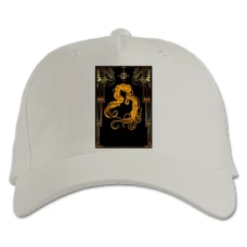 Baseball cap with Print The Great Gatsby Gold Woman - white
