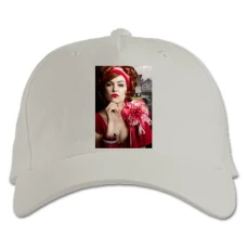 Baseball cap with Print The Great Gatsby Myrtle Wilson - white