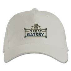 Baseball cap with Print The Great Gatsby Main Logo - white