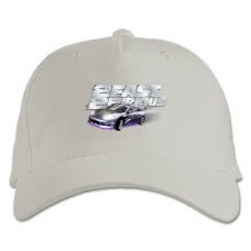 Baseball cap with Print The Fast And The Furious Logo Car - white