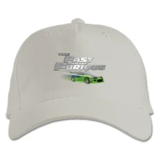 Baseball cap with Print The Fast And The Furious Green Car Logo - white