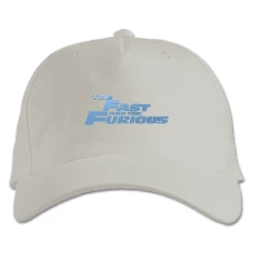 Baseball cap with Print The Fast And The Furious Blue Logo - white