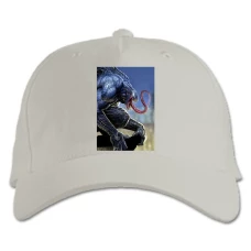 Baseball cap with Print Venom Hero - white