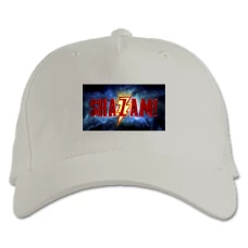 Baseball cap with Print Shazam! Cute Logo - white