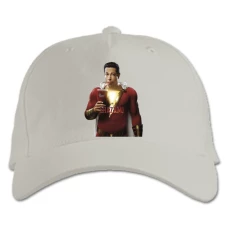 Baseball cap with Print Shazam! Superhero Print - white