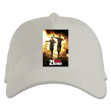 Baseball cap with Print 24 Jump Street Heroes Print - white