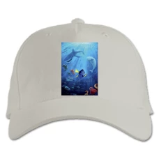 Baseball cap with Print Finding Nemo And Dory Sea Dory - white