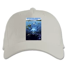 Baseball cap with Print Finding Nemo And Dory Shark - white
