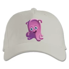 Baseball cap with Print Finding Nemo And Dory Pearl Art - white