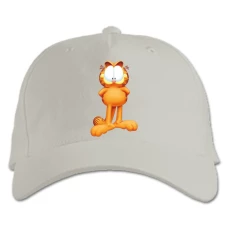 Baseball cap with Print Garfield The Cat - white