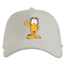 Baseball cap with Print Garfield Cute Cat - white