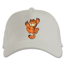 Baseball cap with Print Garfield Scratch Cat - white