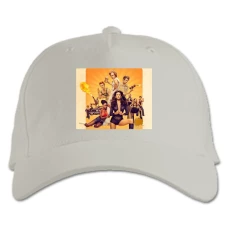 Baseball cap with Print Shameless Print Heroes - white