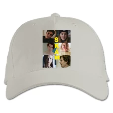 Baseball cap with Print Skam Heroes - white