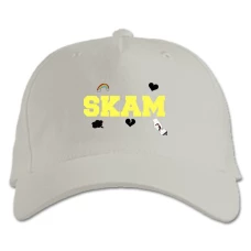 Baseball cap with Print Skam Cute Logo - white