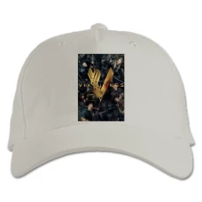 Baseball cap with Print Vikings Main Theme - white