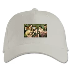 Baseball cap with Print Girls Heroes - white