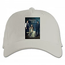 Baseball cap with Print The Vampire Diaries Heroes - white