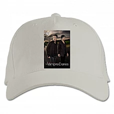 Baseball cap with Print The Vampire Diaries Salvatore Brothers - white