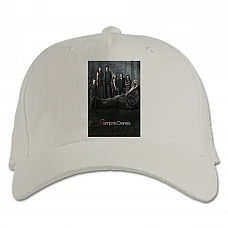 Baseball cap with Print The Vampire Diaries Characters - white