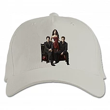 Baseball cap with Print The Vampire Diaries Main Heroes Theme - white