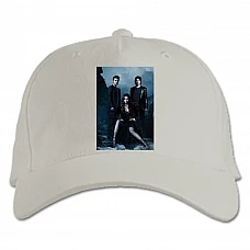 Baseball cap with Print The Vampire Diaries Main Characters Theme - white