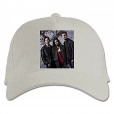 Baseball cap with Print The Vampire Diaries Main Characters Theme Print - white