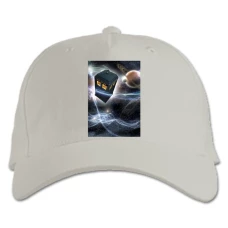 Бейсболка с принтом Доктор Кто Тардис - белая