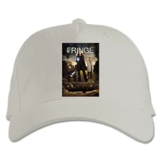 Baseball cap with Print Fringe Print - white