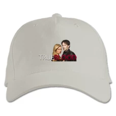 Baseball cap with Print True Blood Heroes Logo - white