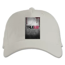 Baseball cap with Print True Blood Logo - white