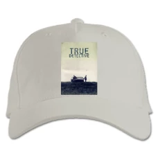 Baseball cap with Print True Detective Print - white