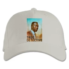 Baseball cap with Print True Detective Hero Print - white