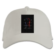 Baseball cap with Print True Detective Main Theme - white