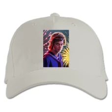 Кепка з принтом Дуже Дивні Справи Стів Харрінгтон - біла
