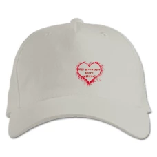 Baseball cap with Print Valentine's Day Love Of My Life - white