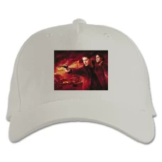Baseball cap with Print Supernatural Main Heroes - white