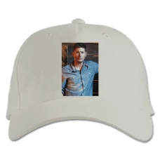 Baseball cap with Print Supernatural Dean Print - white