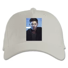 Baseball cap with Print Supernatural Dean Wincester Hero Print - white