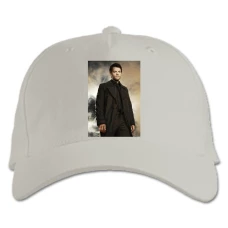 Baseball cap with Print Supernatural Castiel Angel Hero Print - white